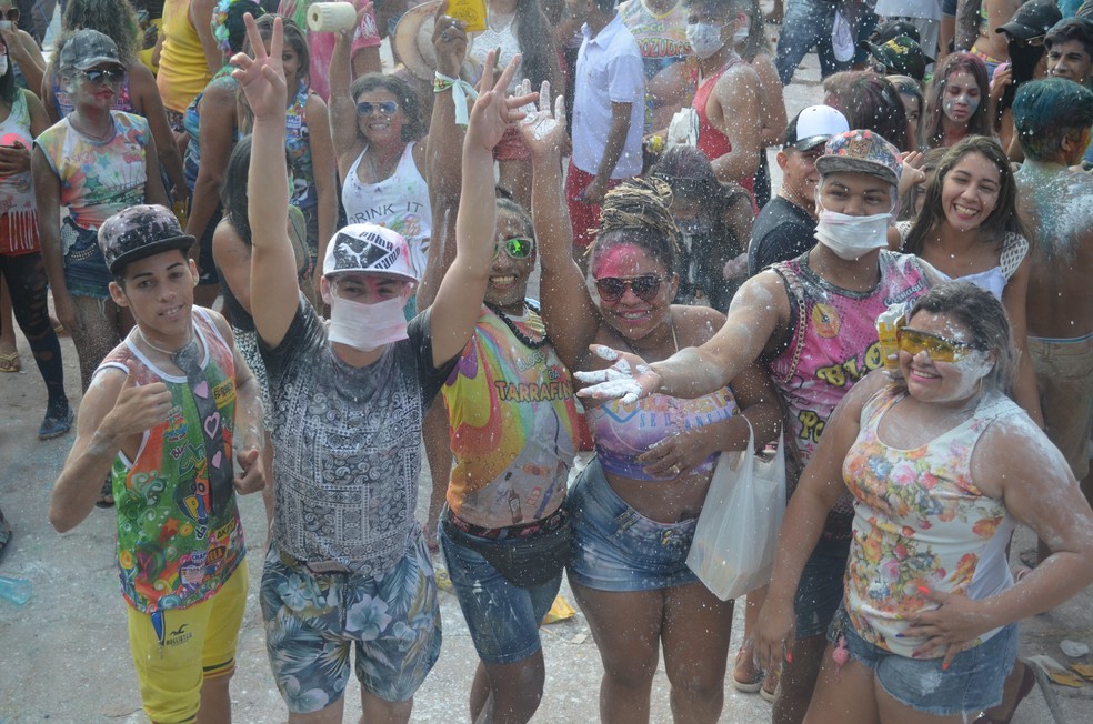 Foliões no Carnalter 2016 (Foto: Ana Carolina Maia/G1)