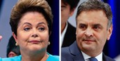 Aécio tem 53% e Dilma, 47%, em MS (Paulo Whitaker/Reuters e André Penner/AP)
