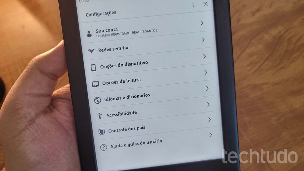 Como usar o dicionário do Kindle — Foto: Lucas Santos/TechTudo