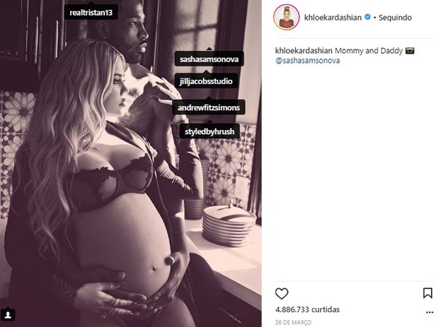 Khloé Kardashian bloqueia comentários após traição de Tristan Thompson (Foto: Reprodução/Instagram)
