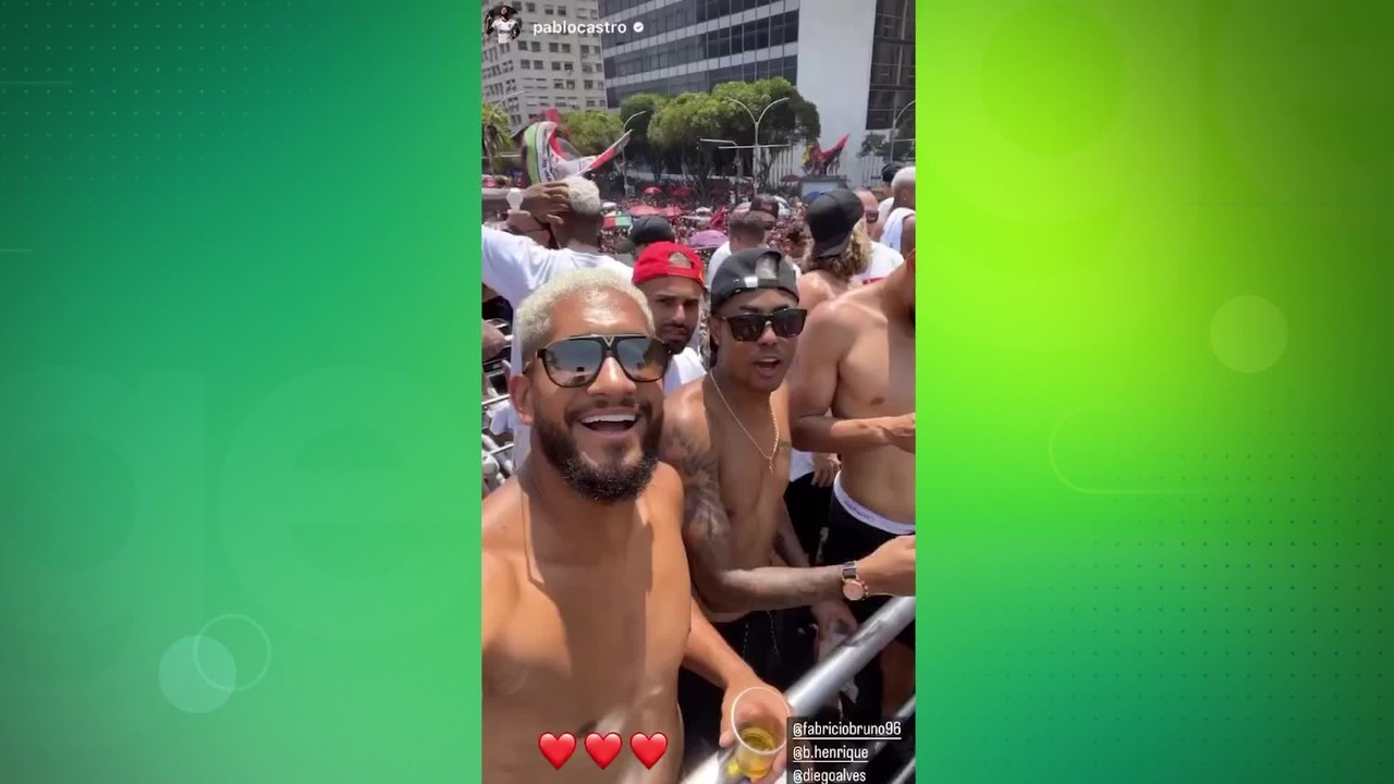 Bruno Henrique posta comemora&ccedil;&atilde;o nas redes sociais com Pablo e Rodinei