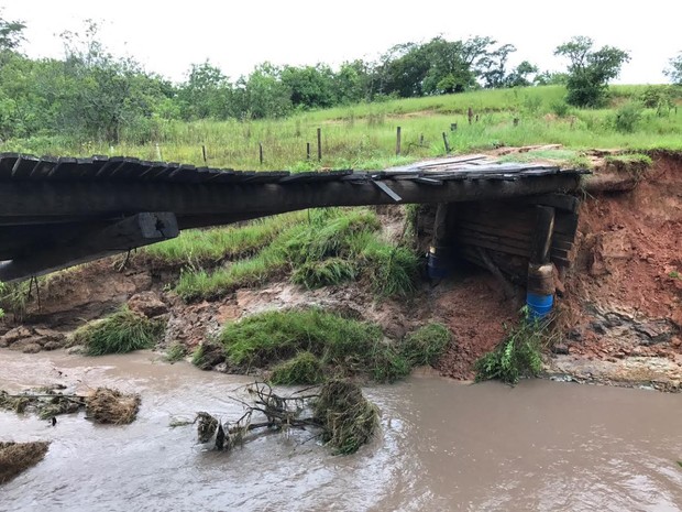 Chuvas causaram estragos na zona rural de Martinópolis (Foto: Divulgação/Prefeitura)