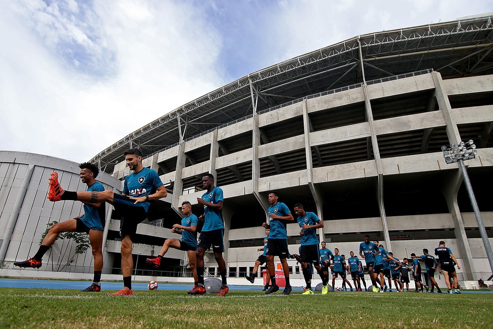 Botafogo voltou aos treinos no dia 4 de janeiro (Foto: Vitor Silva/SSPress/Botafogo)