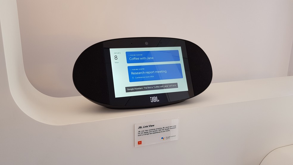 Smart display exibido na CES 2018 (Foto: Thássius Veloso/TechTudo)