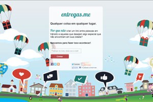 Página do Entregas.me já conta com 250 usuários interessados (Foto: Reprodução)