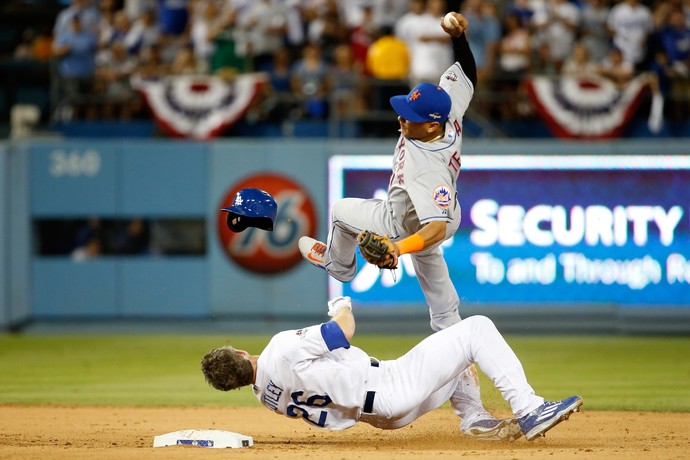 Carrinho polêmico MLB Chase Utley Ruben Tejada (Foto: Sean M. Haffey / Getty Images)