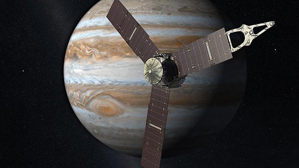 Composição artística da Sonda Juno (Foto: Nasa/ESA/JPL)