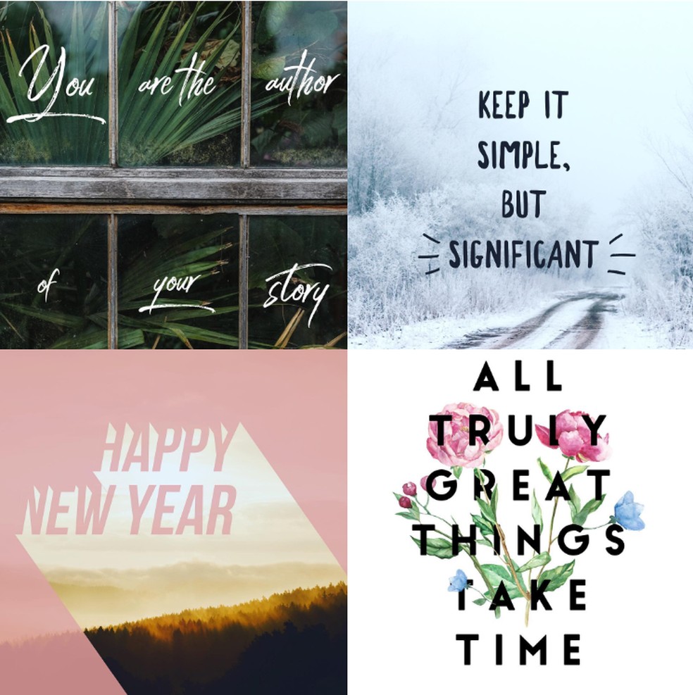 Feed Do Instagram Organizado Seis Apps Para Criar Poster Com Frases Redes Sociais Techtudo