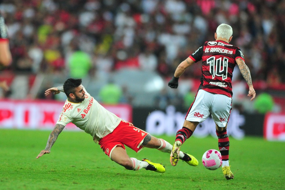 Liziero foi um dos destaques do Inter contra o Flamengo — Foto: Ricardo Duarte/Divulgação, Internacional