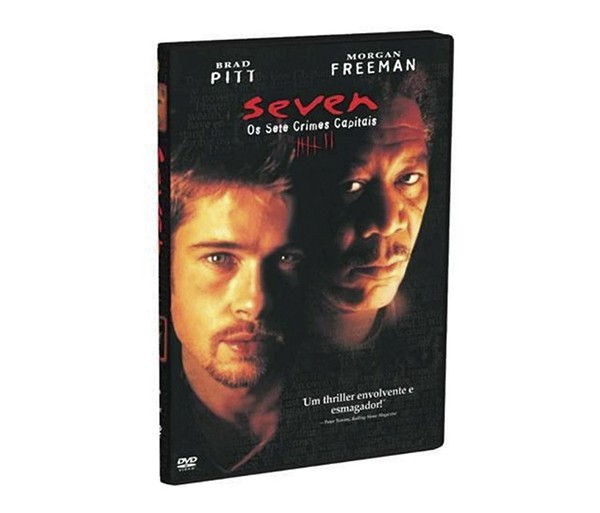 O longa "Seven: os sete crimes capitais" conta com Brad Pitt e Morgan Freeman no elenco (Foto: Reprodução/Amazon)