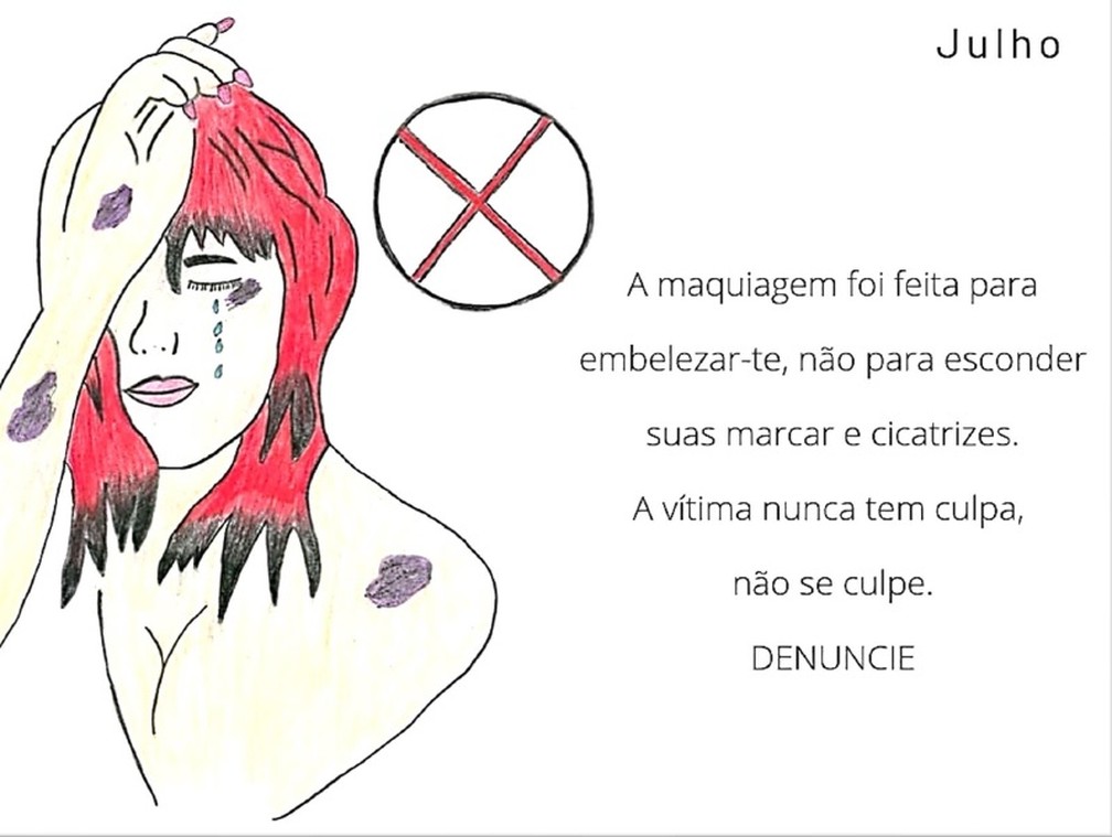 Frase do mês de julho do "Calendário da Vida" — Foto: SAP