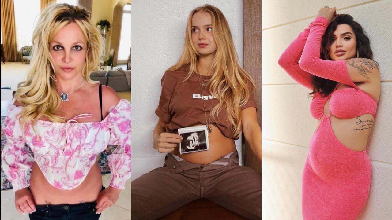 Britney Spears, Isabela Scherer e Paula Amorim: veja as famosas que serão mães em 2022 (Foto: Reprodução / Instagram)