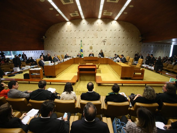 Plenário do Supremo Tribunal Federal (STF), em Brasília, decide sobre necessidade de aprovação prévia para publicação de biografias (Foto: André Dusek/Estadão Conteúdo)