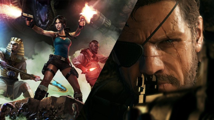 Com Lara Croft and the Temple of Osiris (PS4) e Metal Gear Solid: Ground Zeroes (XOne), agosto foi um mês bem parado (Foto: Reprodução/Lazy Gamer e Videogamer)