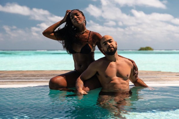 Iza e o marido curtem resort nas Maldivas com diárias de até R$ 166 mil (Foto: Reprodução/Instagram)