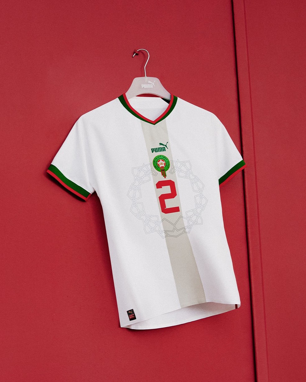 Camisa 2 de Marrocos para a Copa do Mundo — Foto: Reprodução/Twitter
