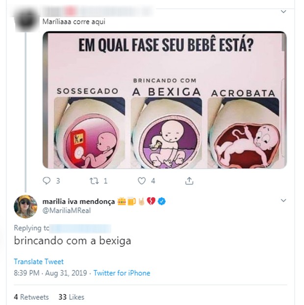 Comentário de Marília Mendonça (Foto: Reprodução/Twitter)