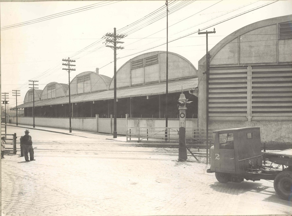 Fábrica de óleo na Barra Funda em 1940 — Foto: Arquivo Bunge