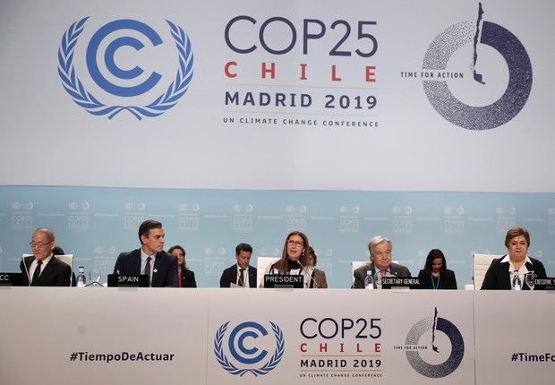 Cerimônia de abertura da COP25 em Madri, na Espanha, em 2 de dezembro de 2019 (Foto: Getty Images)