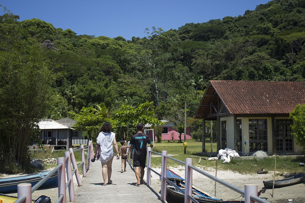 Vila dos Barbados, onde almoçamos a comida típica da Ilha. — Foto: Marcio Kubo