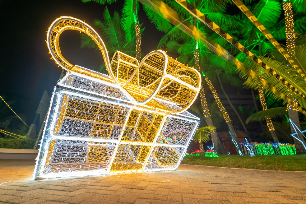 Decoração do Natal de 2022 em Maceió  — Foto: Maivan Fernandes / Secom Maceió