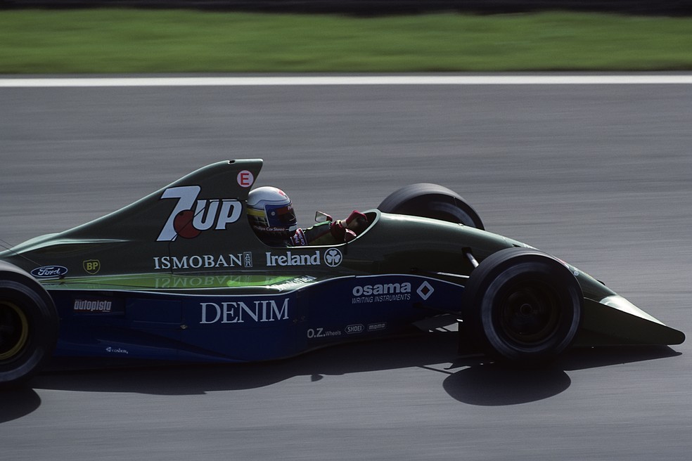 Alex Zanardi disputou suas primeiras provas de F1 pela Jordan, em 1991 — Foto: Getty Images
