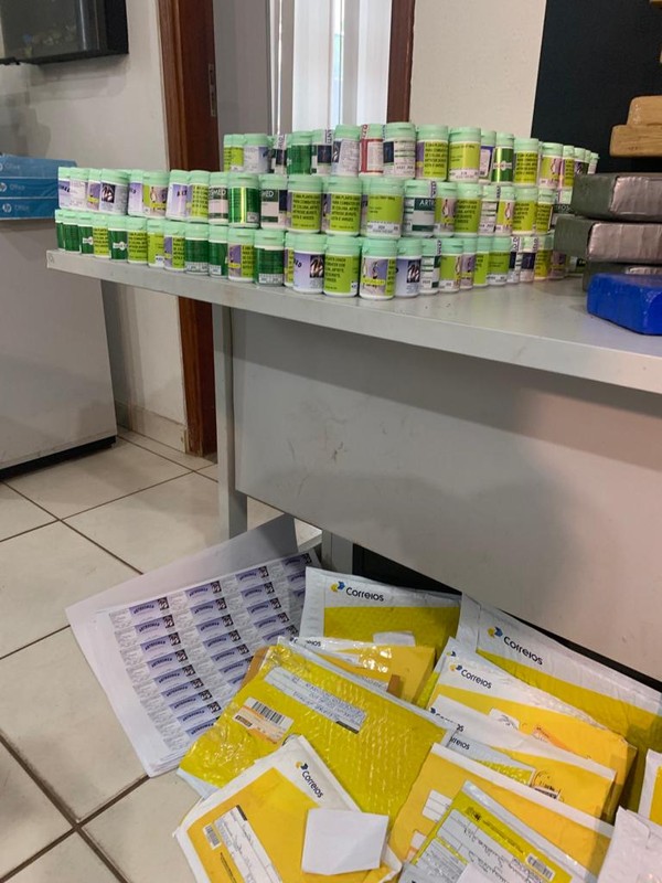 Os medicamentos eram levados até o correio, onde são distribuídos para todo o Brasil. — Foto: Lidiane Araújo/Divulgação