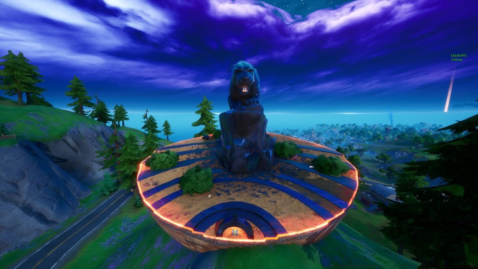 Monumento de Pantera Negra chegou nesta terça-feira no Fortnite — Foto: Reprodução/Twitter