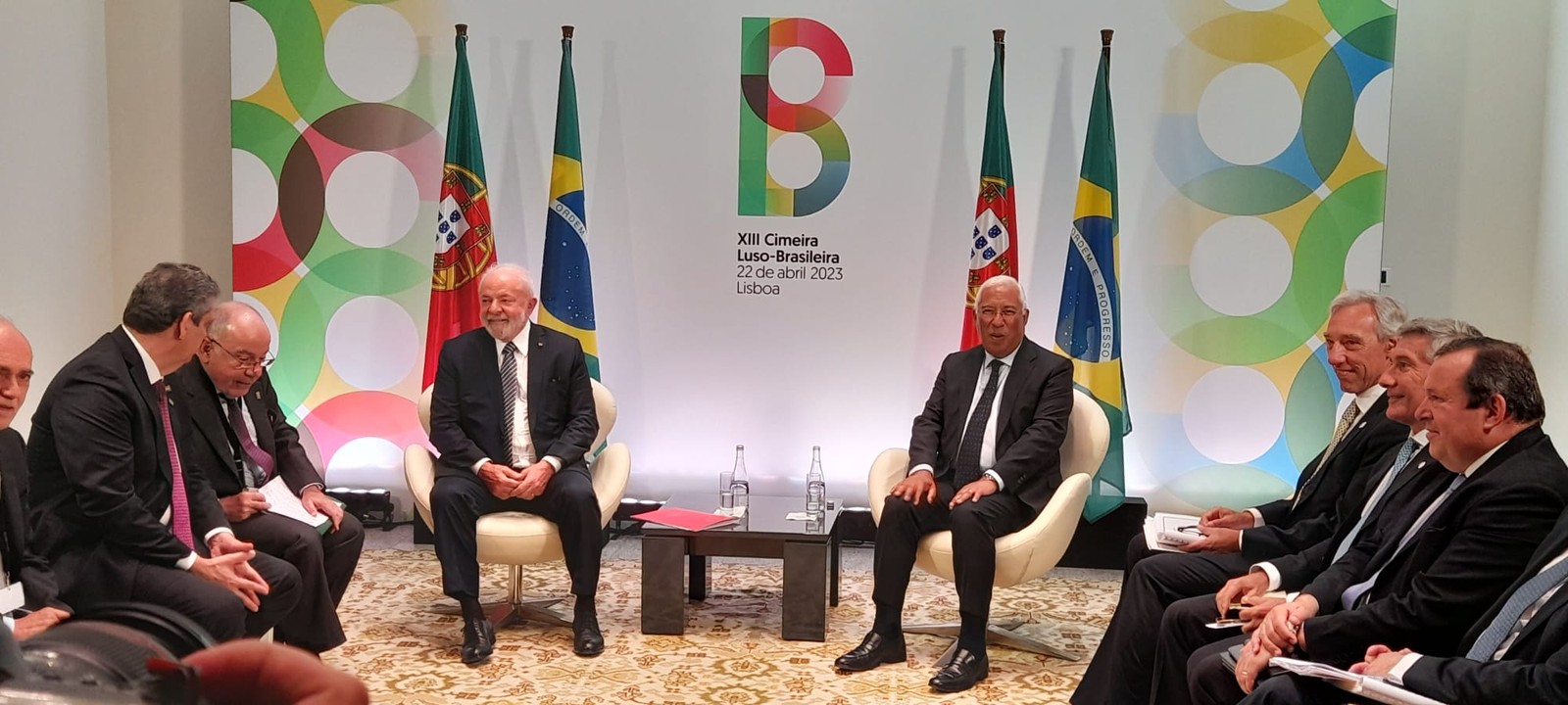 Presidente Lula participa da XIII Cimeira Luso-Brasileira, em Lisboa  — Foto: Gian Amato