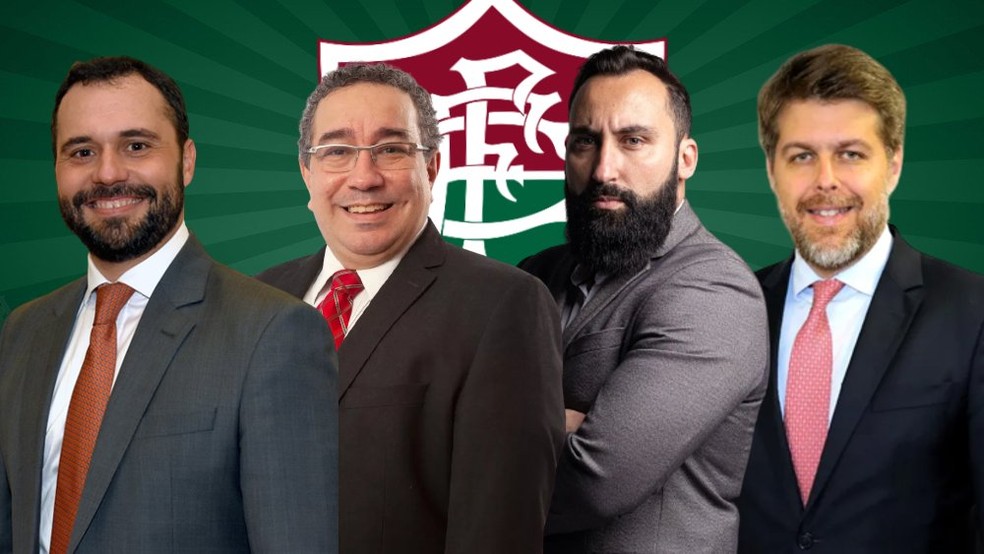 Os quatro pr�-candidatos: M�rio Bittencourt, Ademar Arrais, Marcelo Souto e Rafael Rolim � Foto: ge