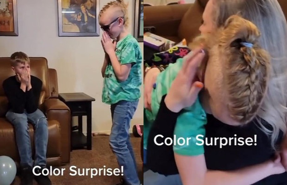 Garoto de 10 anos enxerga cores pela primeira vez, cai no choro e vídeo viraliza