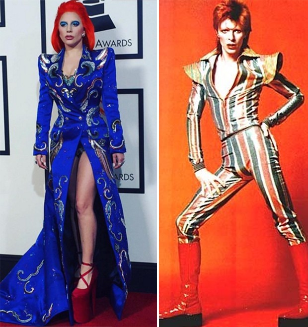 Lady Gaga e David Bowie (Foto: Reprodução/ Instagram)