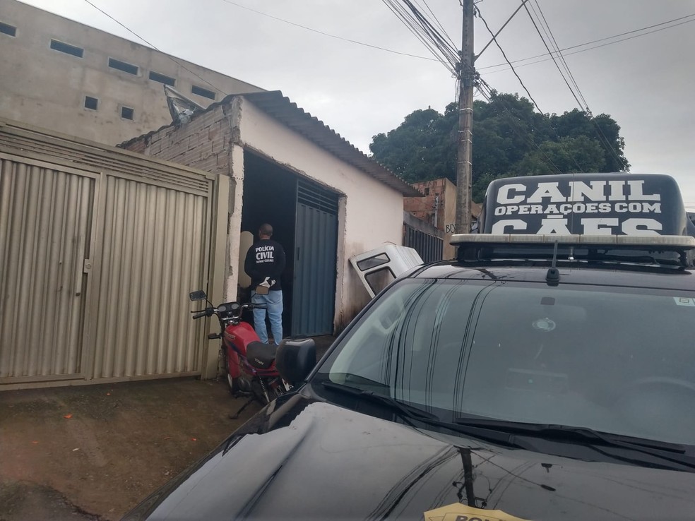 Residência é alvo durante a Operação 'Colônia' em Patos de Minas e região  — Foto: Polícia Civil/Divulgação