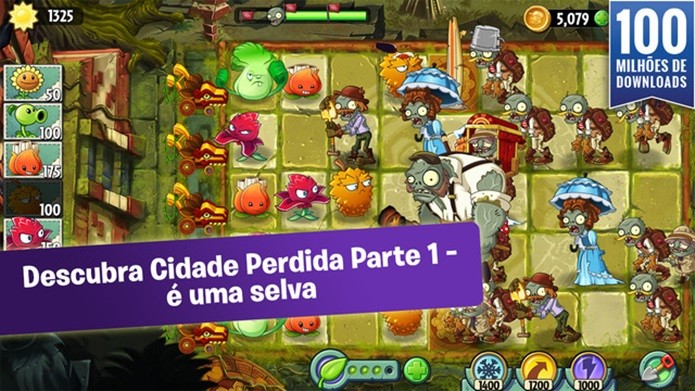 Plants vs Zombies 2 ganha atualização na Selva (Foto: Divulgação)