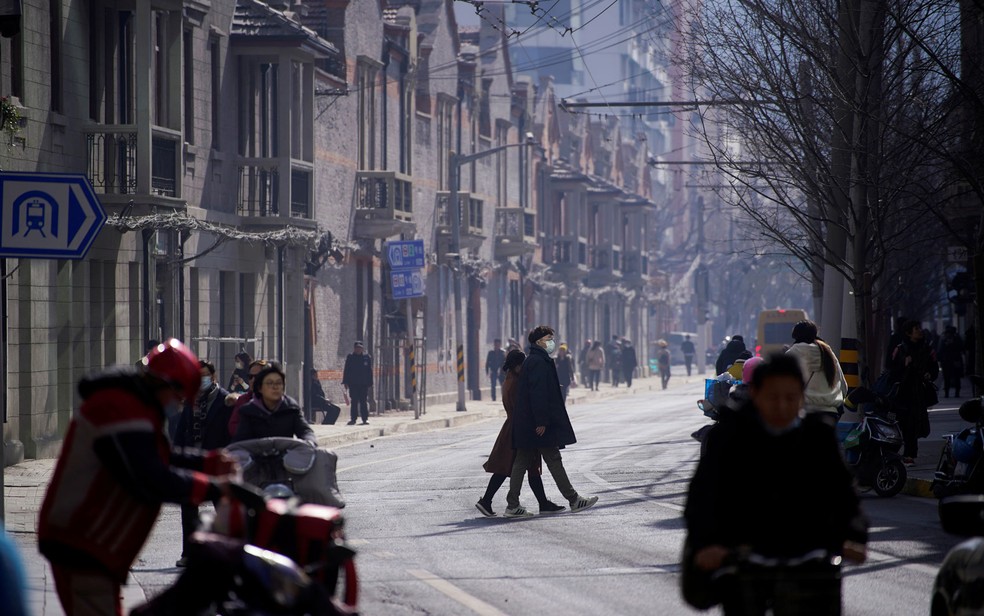 Cidades da China ainda seguem com restrições por conta da pandemia do coronavírus — Foto: Aly Song/Reuters