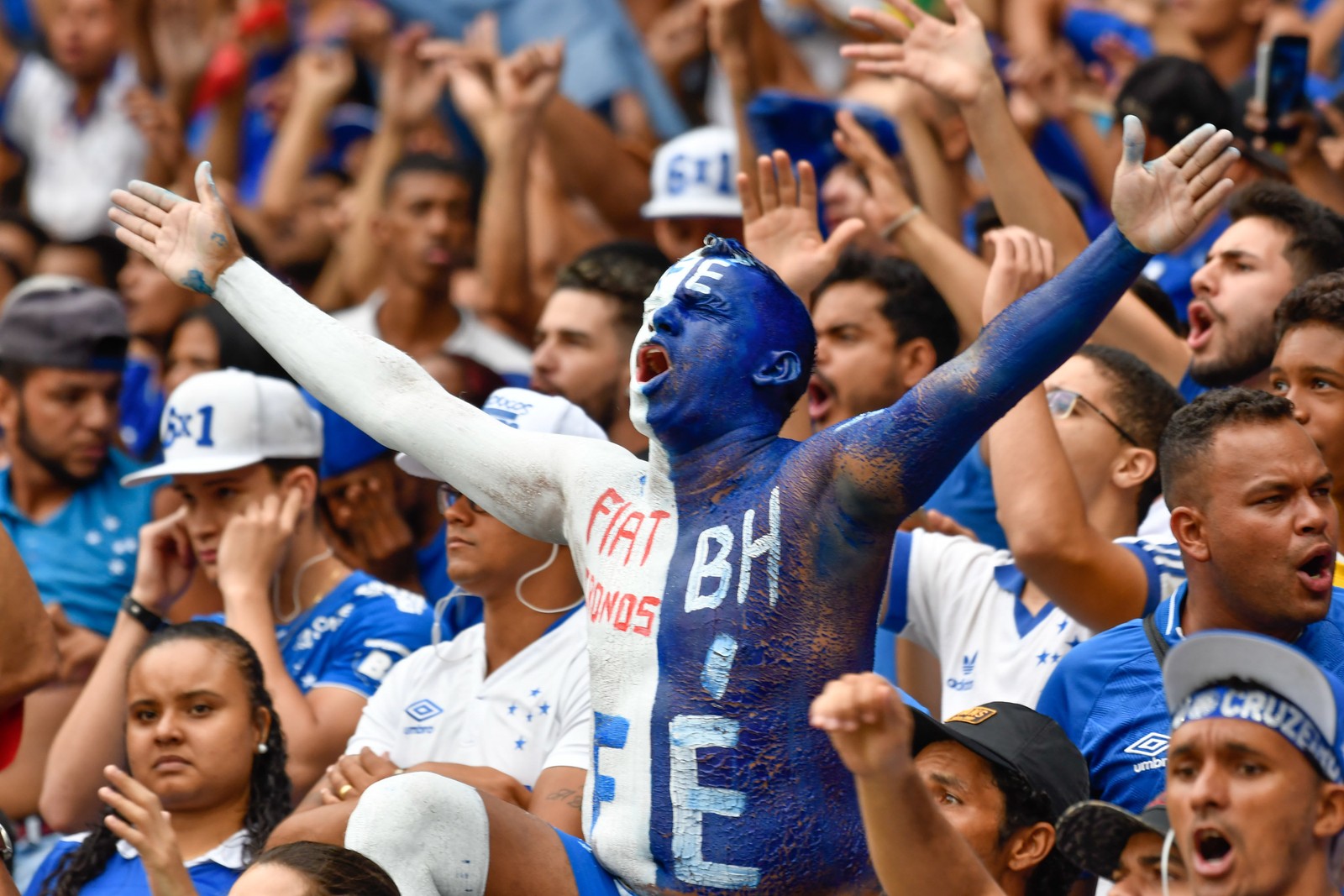 Cruzeiro é o primeiro time mineiro a aparecer na lista, em sétimo, com 3,1%; com a margem vai de 2,3% a 3,9% — Foto: Gustavo Rabelo / Photopress 