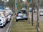 Acidentes deixam o trânsito lento na Fernando Ferrari, em Vitória