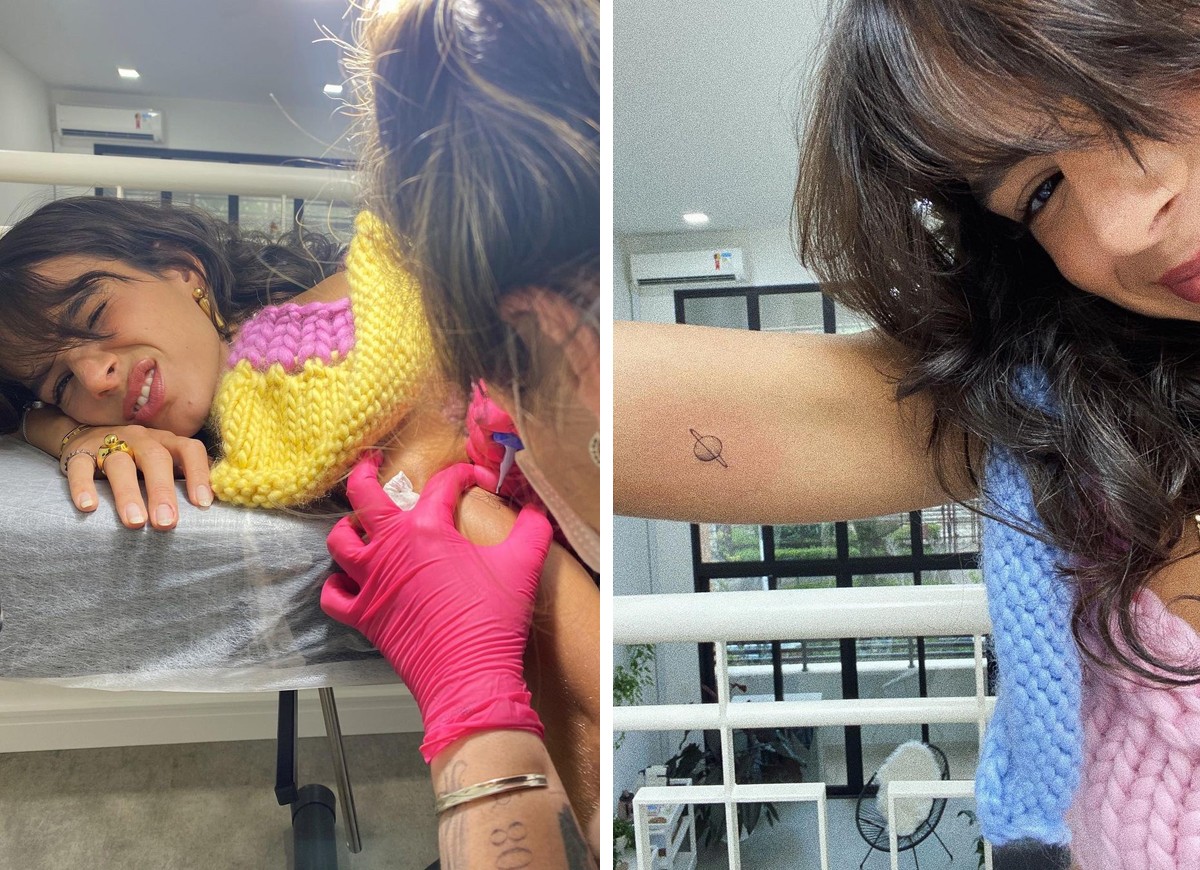 As tatuagem da bruna marquezine Veja As 16 Tatuagens Lindas E Delicadas De Bruna Marquezine Capricho Tatuagem Tatuagem Pescoco Feminina Tatuagem Bruna Marquezine