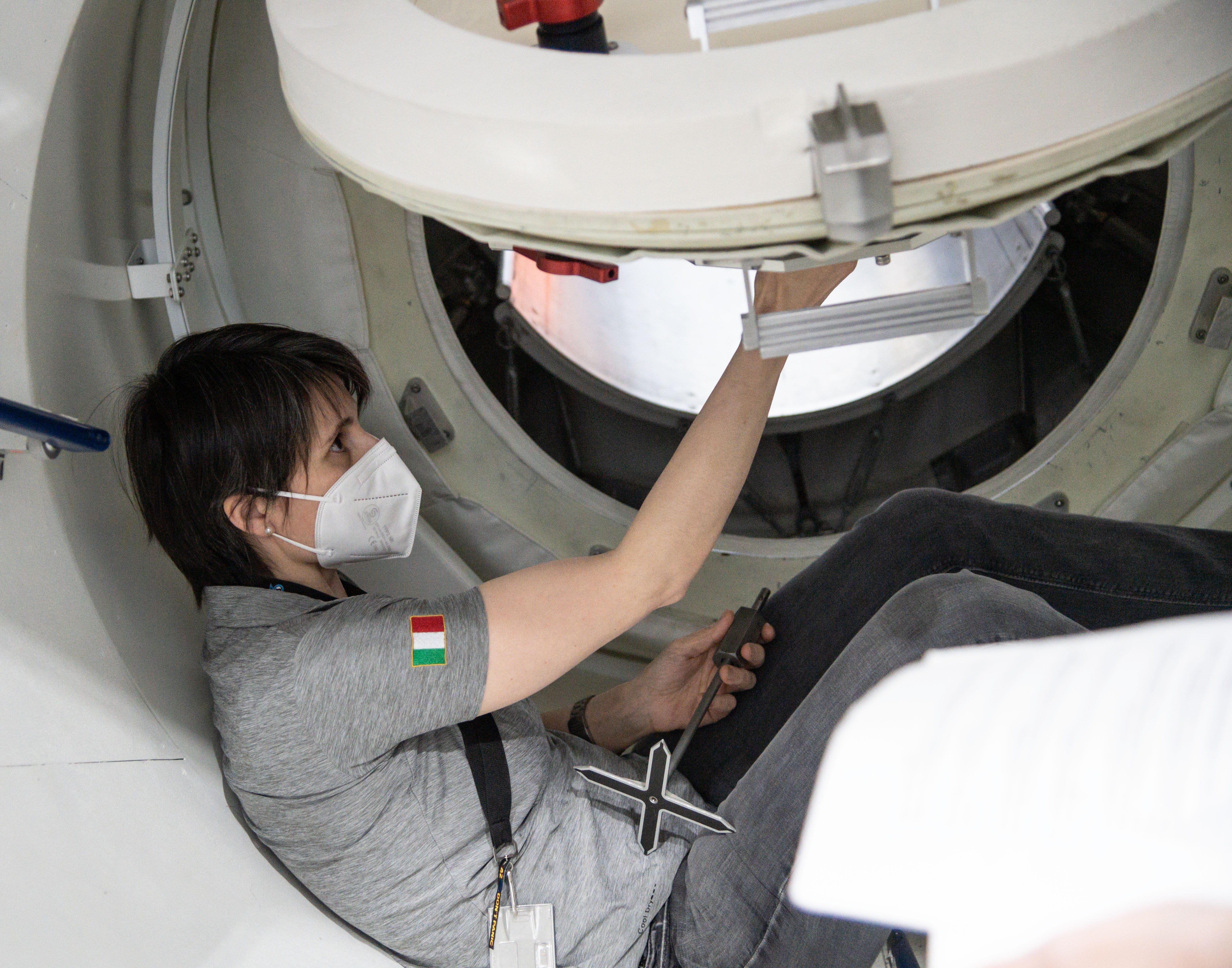 Samantha Cristoforetti em treinamento para a 68ª expedição à Estação Espacial Internacional (Foto: ESA)