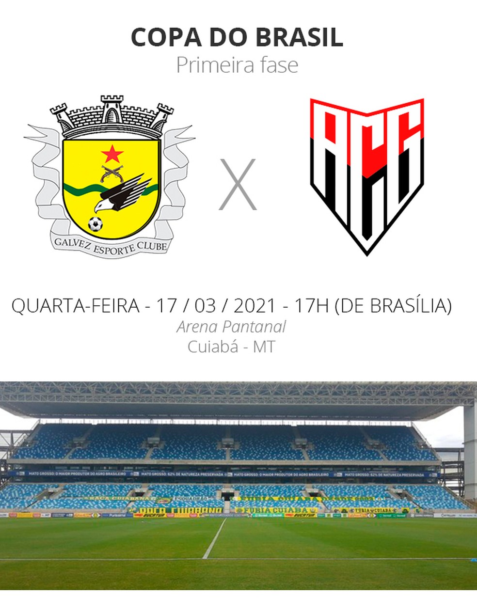 Onde assistir ao vivo a Joinville x Atlético-GO, pela Copa do Brasil?