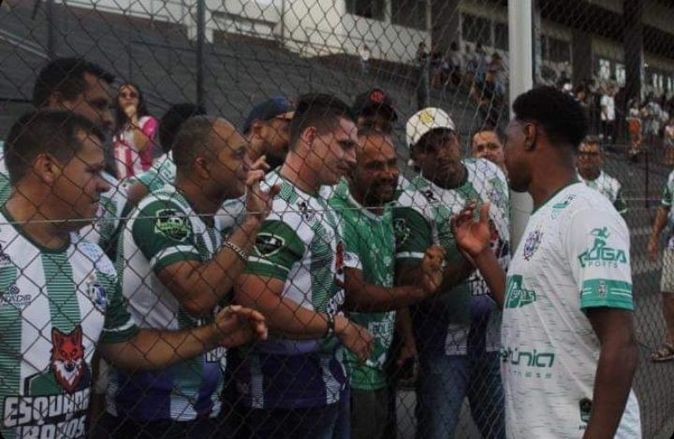 Fabrício, ex-Inter, no União Cacoalense — Foto: Matheus Nascimento
