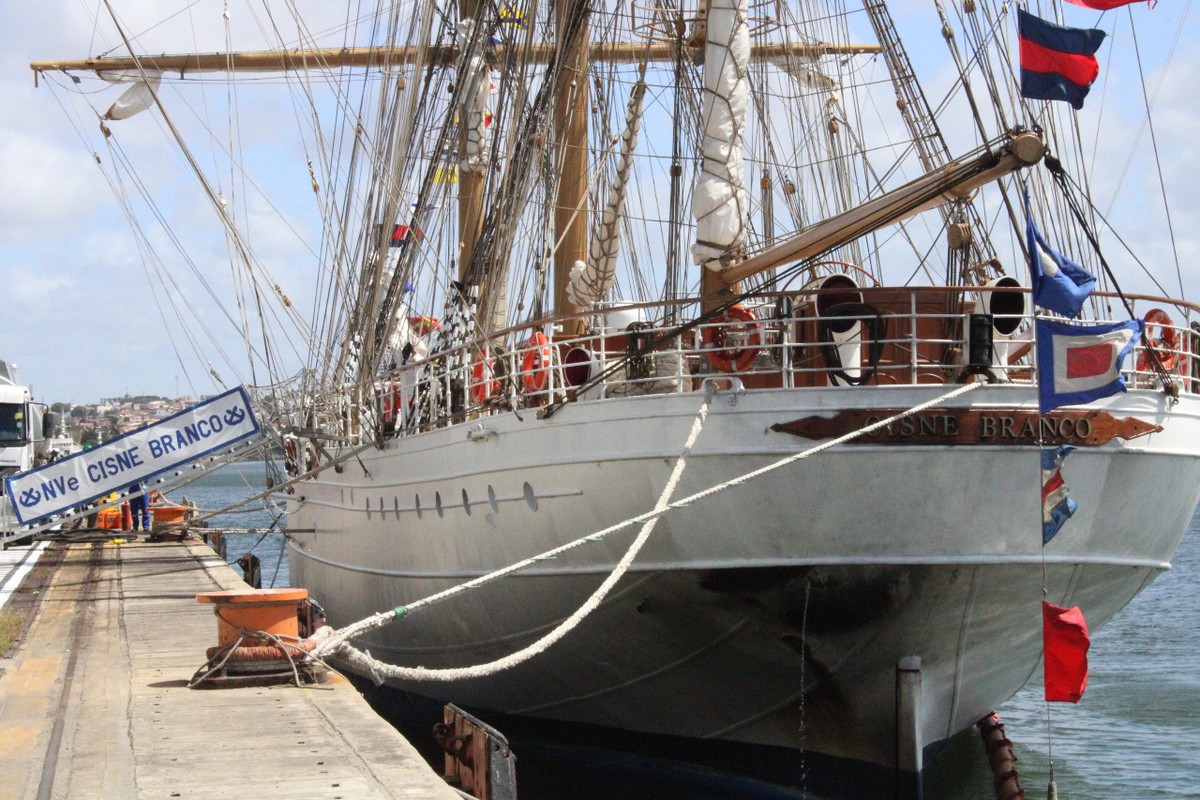 Marinha abre visitação ao navio veleiro Cisne Branco nesta sexta em Natal Rio Grande do