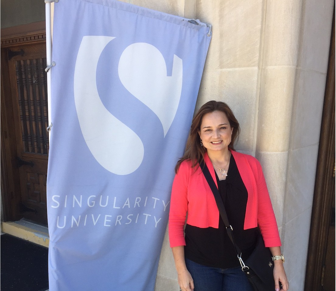 Fernanda Lopes de Macedo Thees na Singularity University (Foto: Fernanda Lopes de Macedo Thees)