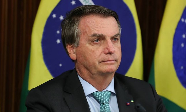 O presidente Jair Bolsonaro durante participação na Cúpula de Líderes sobre o Clima 