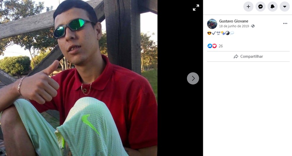 Gustavo morreu nesta quarta-feira (16) após carro capotar em vicinal de Tupã — Foto: Facebook/Reprodução