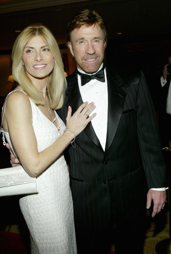 O ator Chuck Norris com a esposa, Gena (Foto: Getty Images)