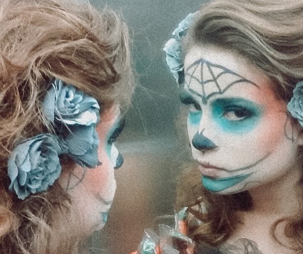 Raissa Chaddd com maquiagem de Halloween (Foto: Reprodução/Instagram)