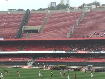 Camuflada, torcida do Fla forma pequena organizada no Morumbi
