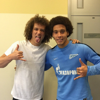 David Luiz Witsel Zenit Rússia (Foto: Reprodução)