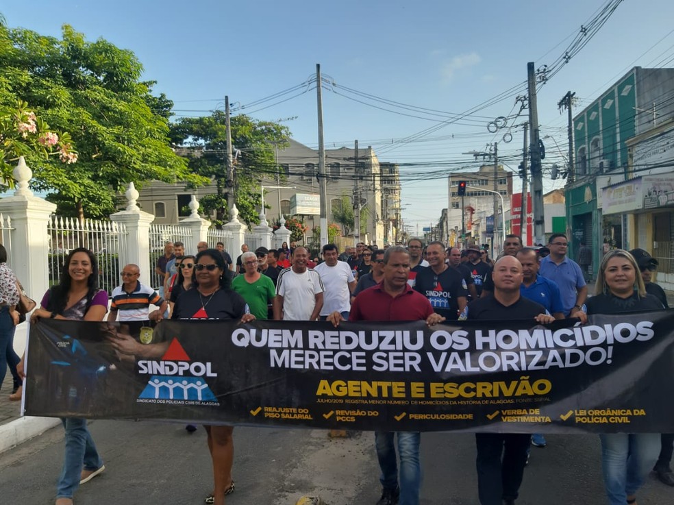As categorias reivindicam melhores condições de trabalho. — Foto: Divulgação/Ascom Sindpol